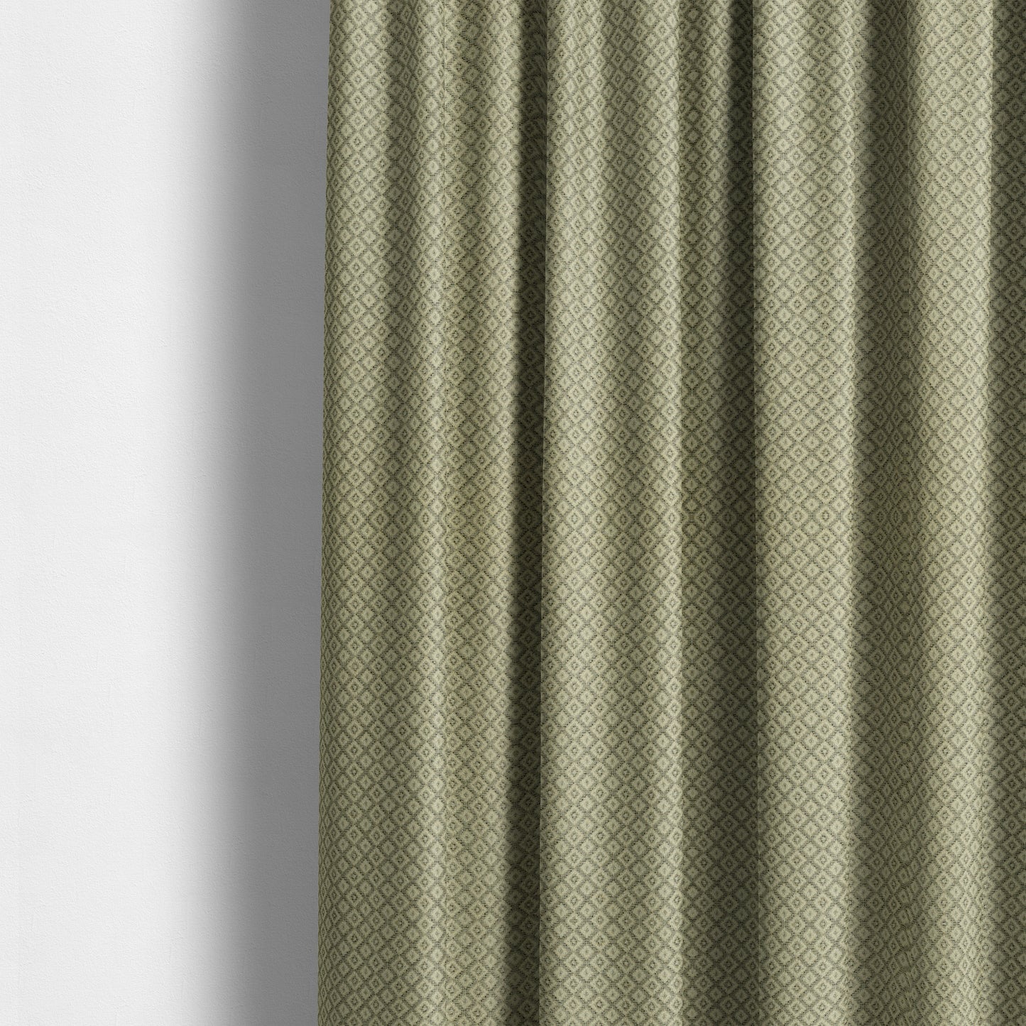 Small Geometric Pattern In Grey Colour Chenille Upholstery Fabric JO-825 - Made To Measure Curtains