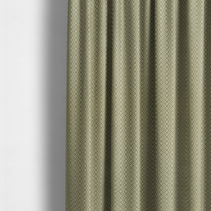 Small Geometric Pattern In Grey Colour Chenille Upholstery Fabric JO-825 - Made To Measure Curtains