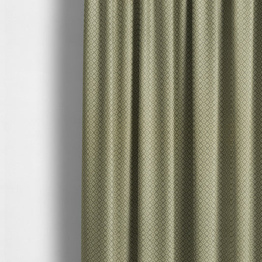 Small Geometric Pattern In Grey Colour Chenille Upholstery Fabric JO-825 - Made To Measure Curtains