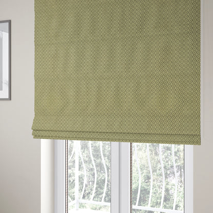 Small Geometric Pattern In Grey Colour Chenille Upholstery Fabric JO-825 - Roman Blinds