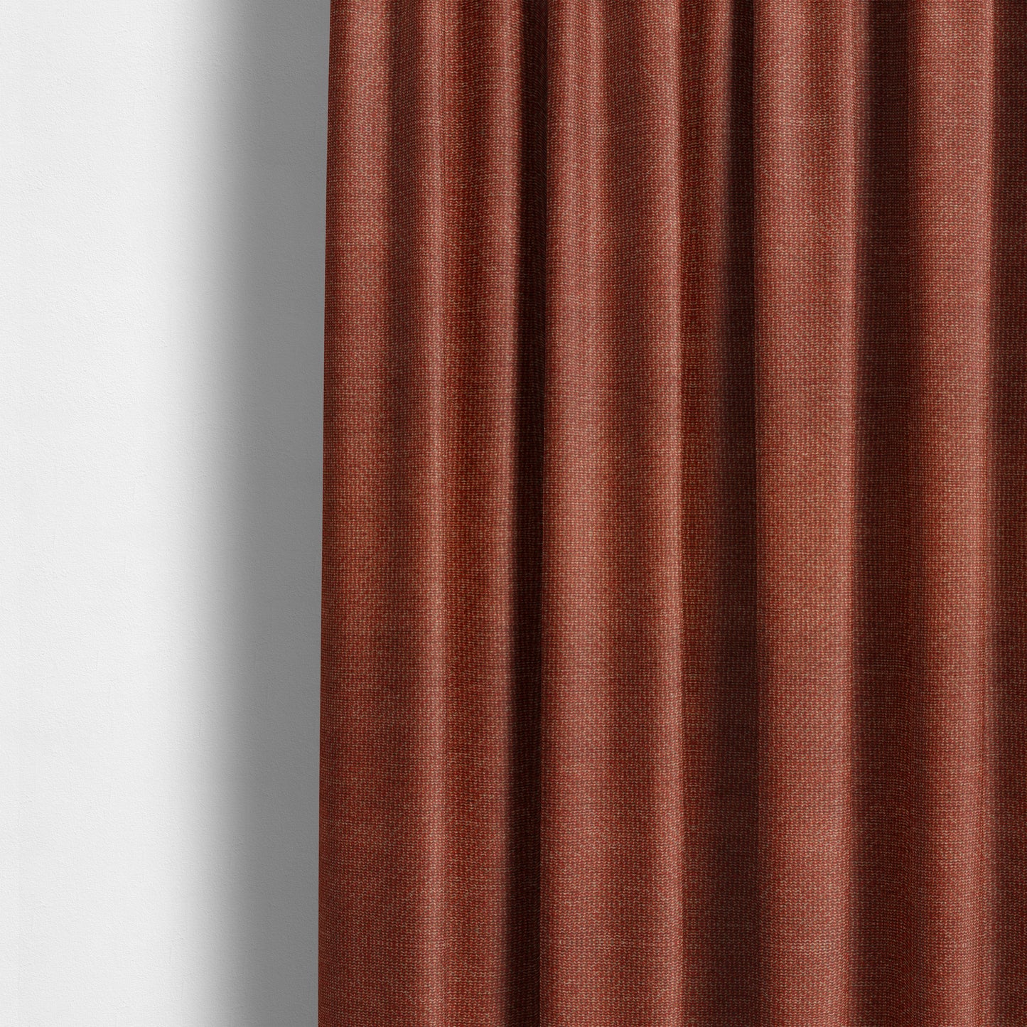 Soft Quality Woven Red Terracotta Colour Semi Plain Upholstery Fabric JO-848 - Made To Measure Curtains