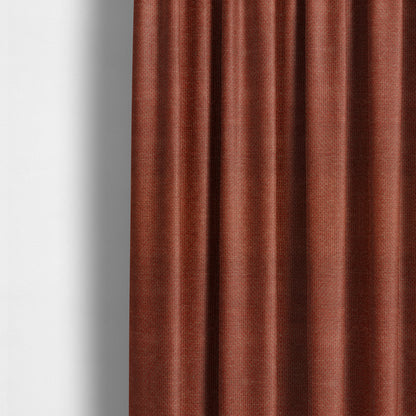 Soft Quality Woven Red Terracotta Colour Semi Plain Upholstery Fabric JO-848 - Made To Measure Curtains