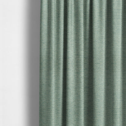 Lyon Soft Like Cotton Woven Hopsack Type Chenille Upholstery Fabric Grey Blue Colour JO-860 - Made To Measure Curtains