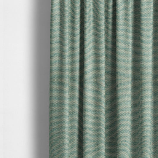 Lyon Soft Like Cotton Woven Hopsack Type Chenille Upholstery Fabric Grey Blue Colour JO-860 - Made To Measure Curtains