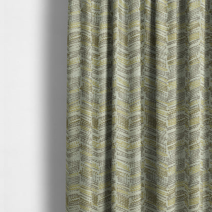 Small Stripe Pattern Green Colour Chenille Upholstery Fabric JO-861 - Made To Measure Curtains