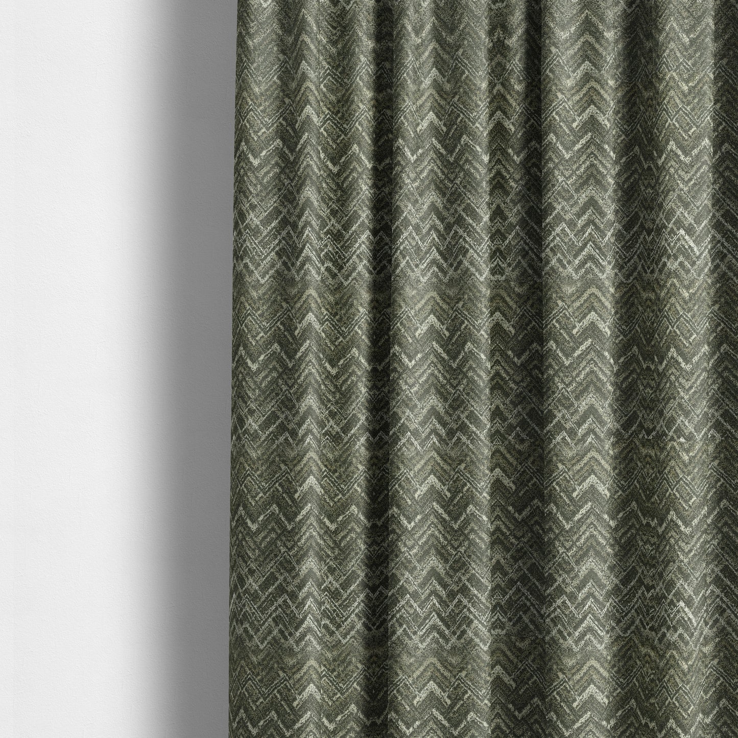 Elwin Decorative Weave Grey Colour Waves Pattern Jacquard Fabric JO-872 - Made To Measure Curtains