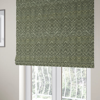 Elwin Decorative Weave Grey Colour Waves Pattern Jacquard Fabric JO-872 - Roman Blinds