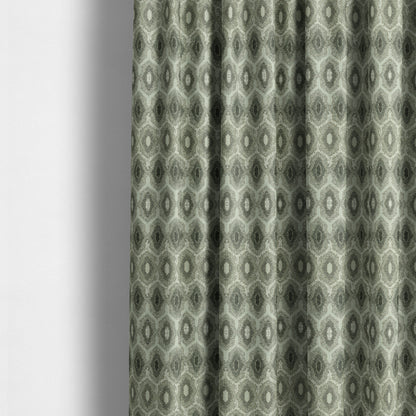 Decorative Weave Geometric Natural Grey Colour Pattern Jacquard Fabric JO-882 - Made To Measure Curtains