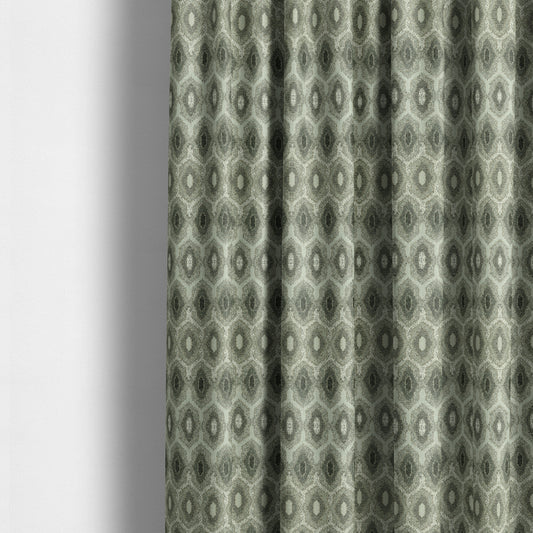 Decorative Weave Geometric Natural Grey Colour Pattern Jacquard Fabric JO-882 - Made To Measure Curtains