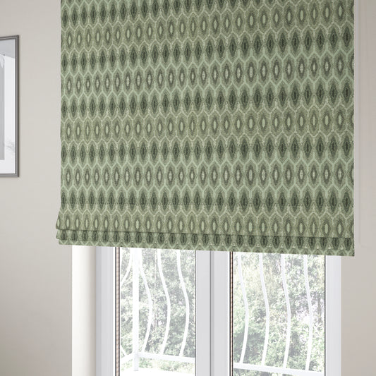 Decorative Weave Geometric Natural Grey Colour Pattern Jacquard Fabric JO-882 - Roman Blinds