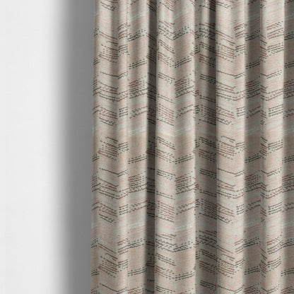 Small Stripe Pattern Pink Colour Chenille Upholstery Fabric JO-886 - Made To Measure Curtains