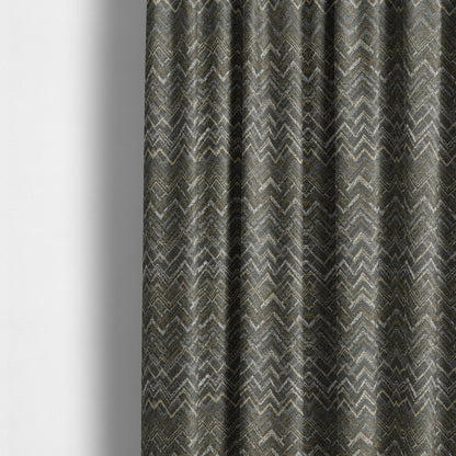 Elwin Decorative Weave Green Blue Colour Waves Pattern Jacquard Fabric JO-947 - Made To Measure Curtains