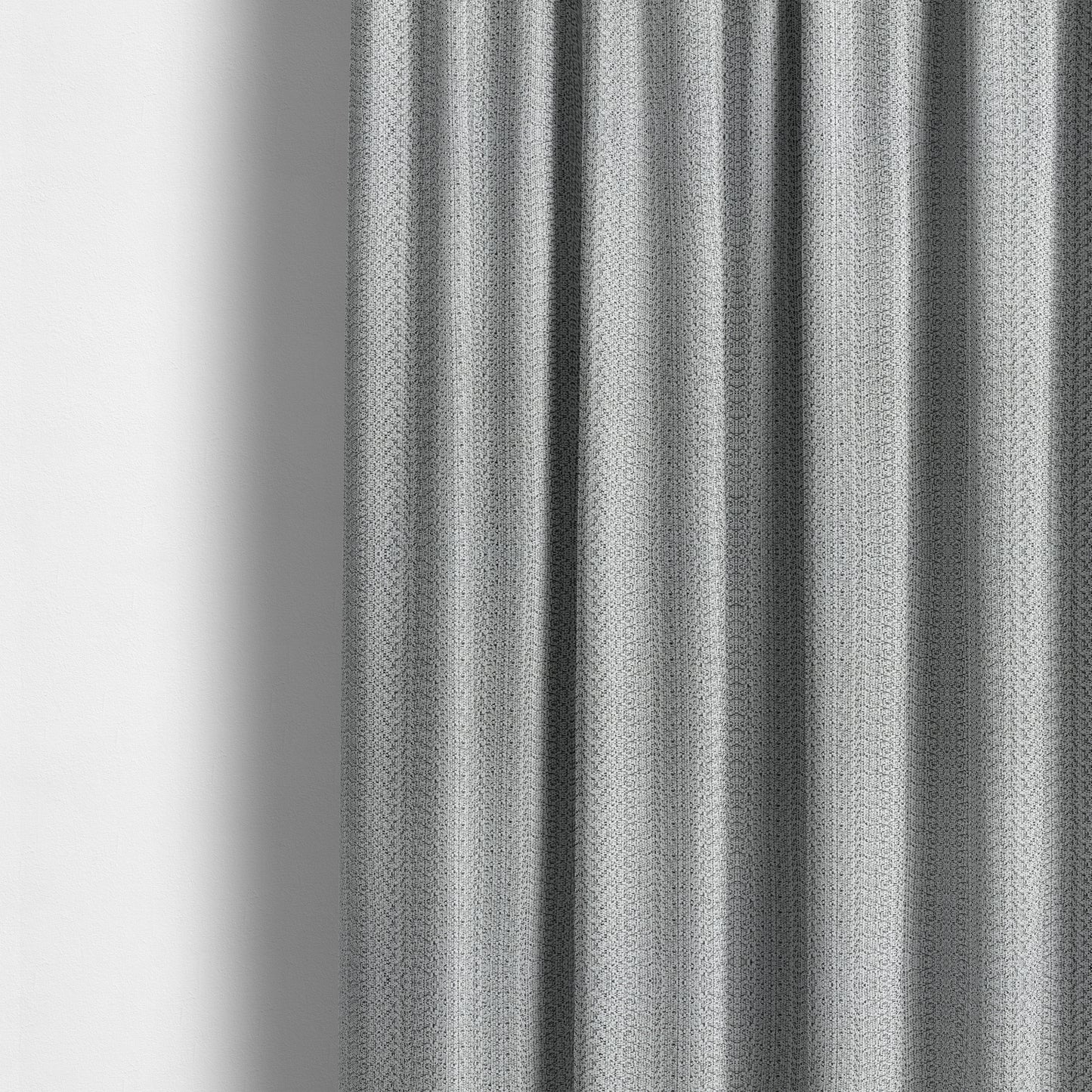 Gloria Plain Stripe Textured Chenille Upholstery Fabric In White Colour JO-97 - Made To Measure Curtains