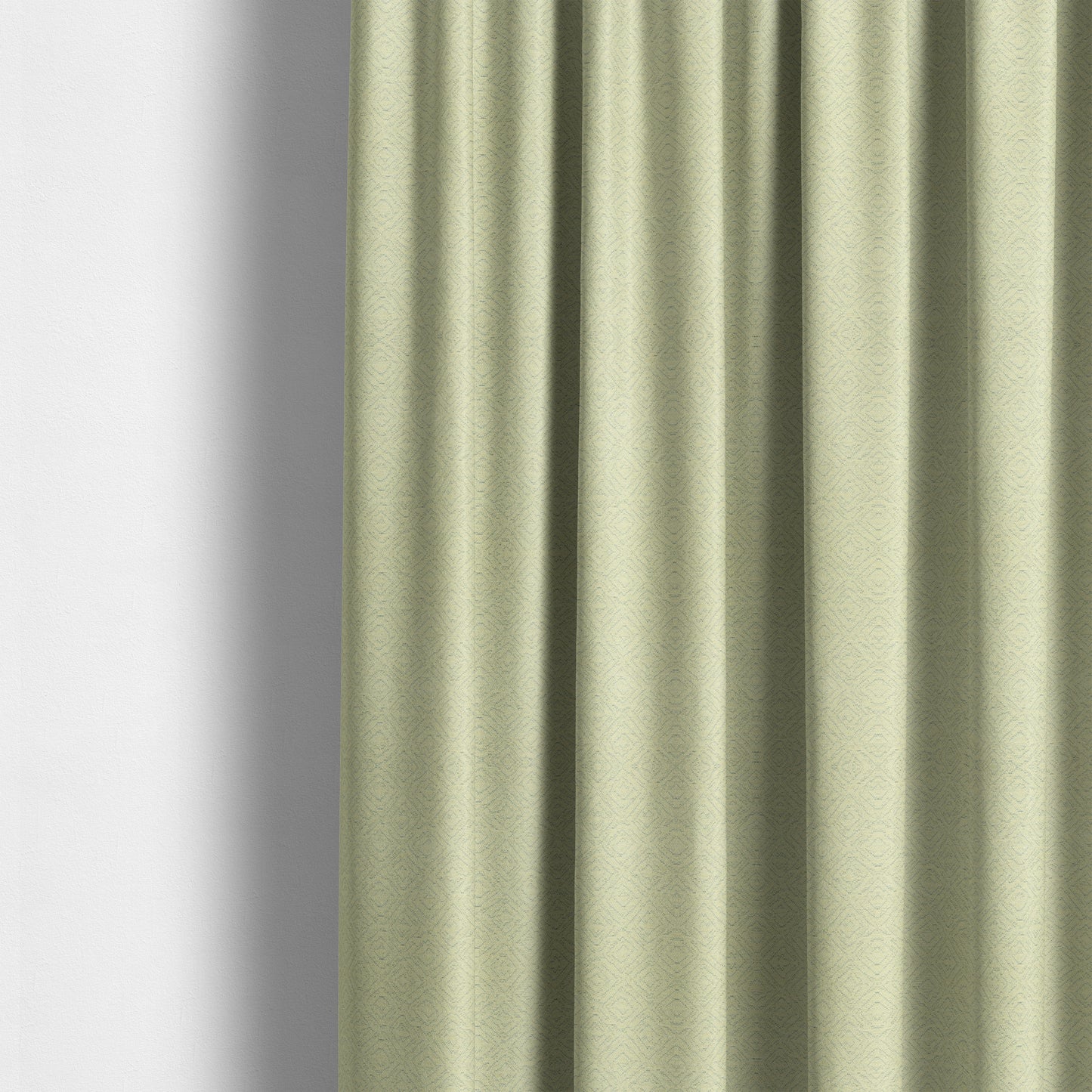 Cream Coloured Semi Plain Geometric Pattern Upholstery Furnishing Fabric JO-981 - Made To Measure Curtains