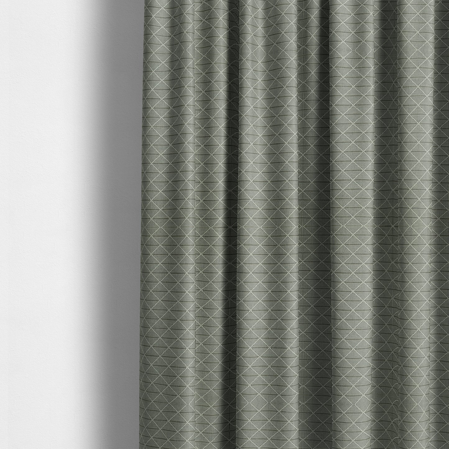 Geometric Modern Pattern Material Grey Furnishing Upholstery Fabric JO-990 - Made To Measure Curtains