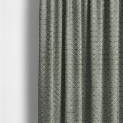 Geometric Modern Pattern Material Grey Furnishing Upholstery Fabric JO-990 - Made To Measure Curtains