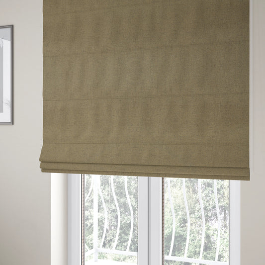 James Antique Chenille Furnishing Fabric Light Brown Colour - Roman Blinds