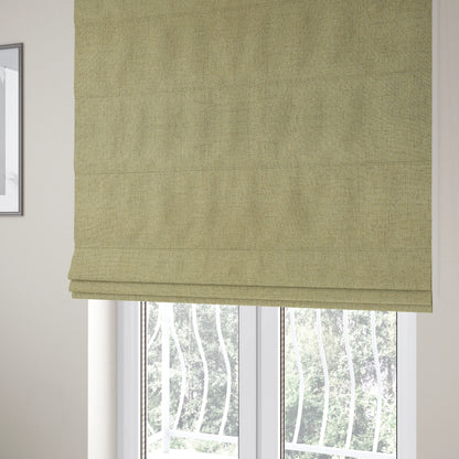 James Antique Chenille Furnishing Fabric Soft Green Colour - Roman Blinds