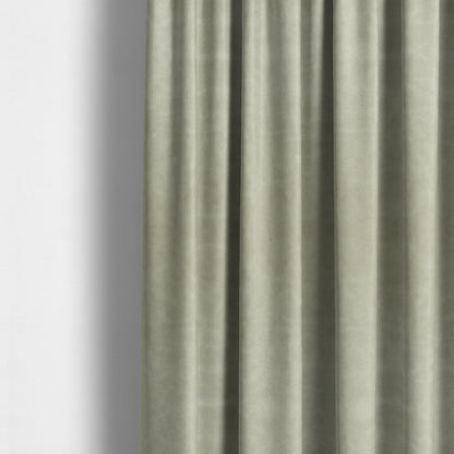 Kansas Distressed Cream Off White Coloured Velour Velvet Upholstery Curtains Fabric - Made To Measure Curtains