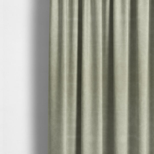 Kansas Distressed Cream Off White Coloured Velour Velvet Upholstery Curtains Fabric - Made To Measure Curtains