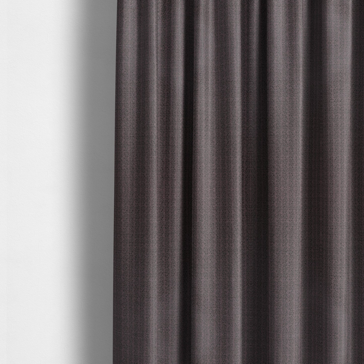 Kirkwall Herringbone Furnishing Fabric In Purple Colour - Made To Measure Curtains