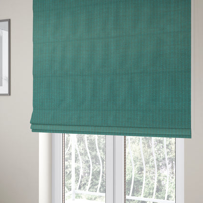 Kirkwall Herringbone Furnishing Fabric In Teal Blue Colour - Roman Blinds