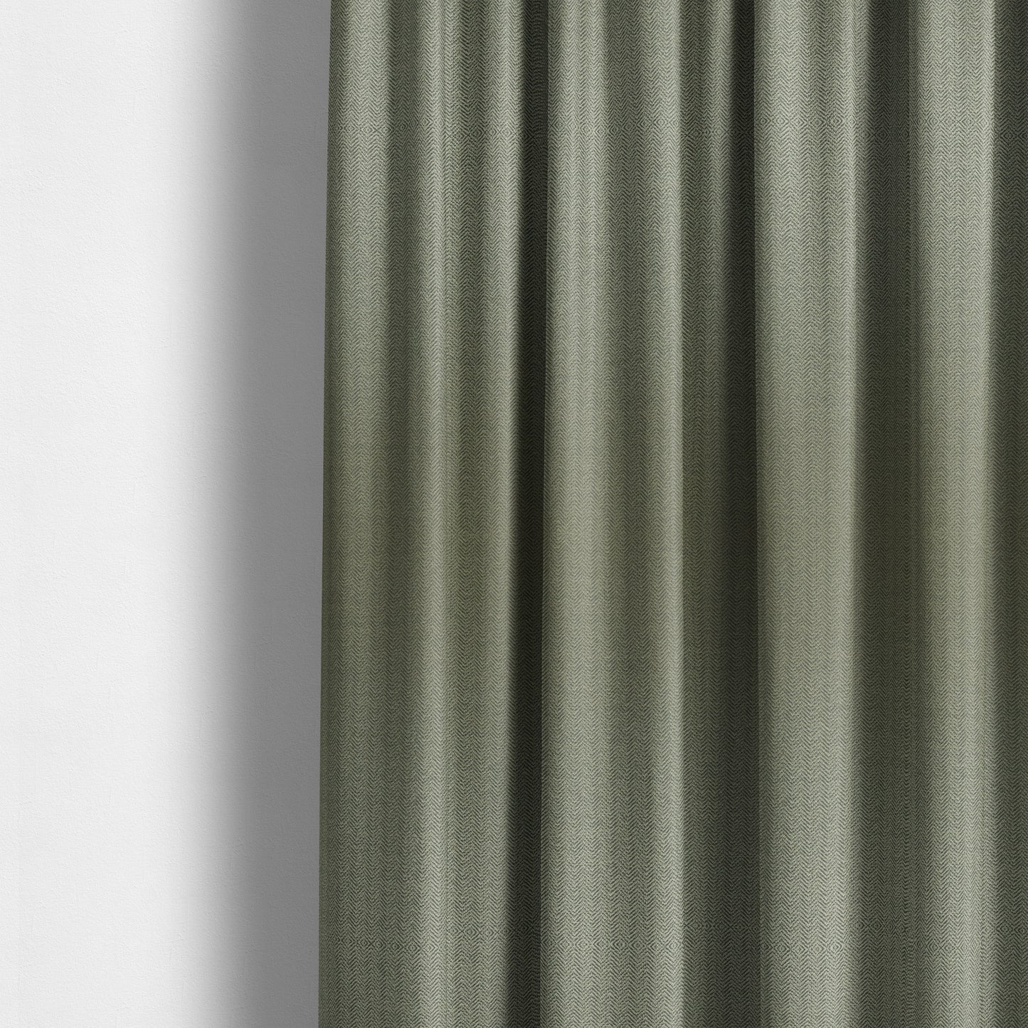 Kirkwall Herringbone Furnishing Fabric In Grey Colour - Made To Measure Curtains