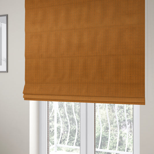 Kirkwall Herringbone Furnishing Fabric In Orange Colour - Roman Blinds