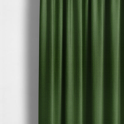 Kirkwall Herringbone Furnishing Fabric In Dark Green Colour - Made To Measure Curtains