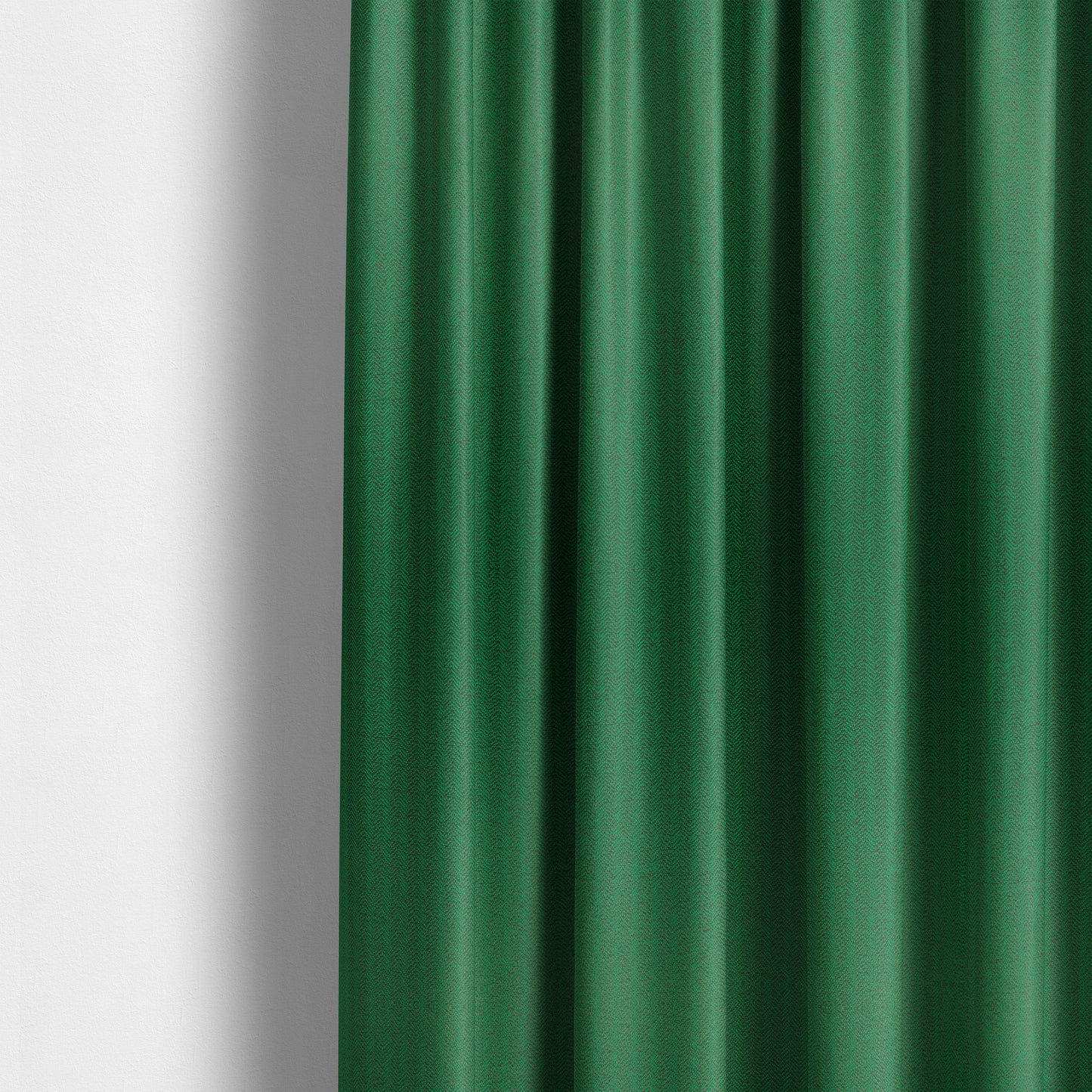 Kirkwall Herringbone Furnishing Fabric In Green Grey Colour - Made To Measure Curtains