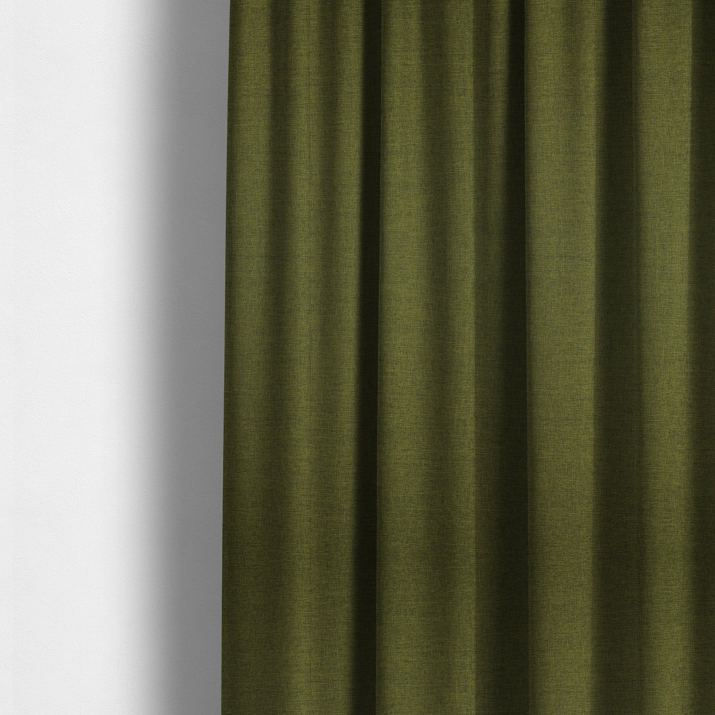 Lauren Hardwearing Linen Effect Chenille Upholstery Furnishing Fabric Green Grass Colour - Made To Measure Curtains