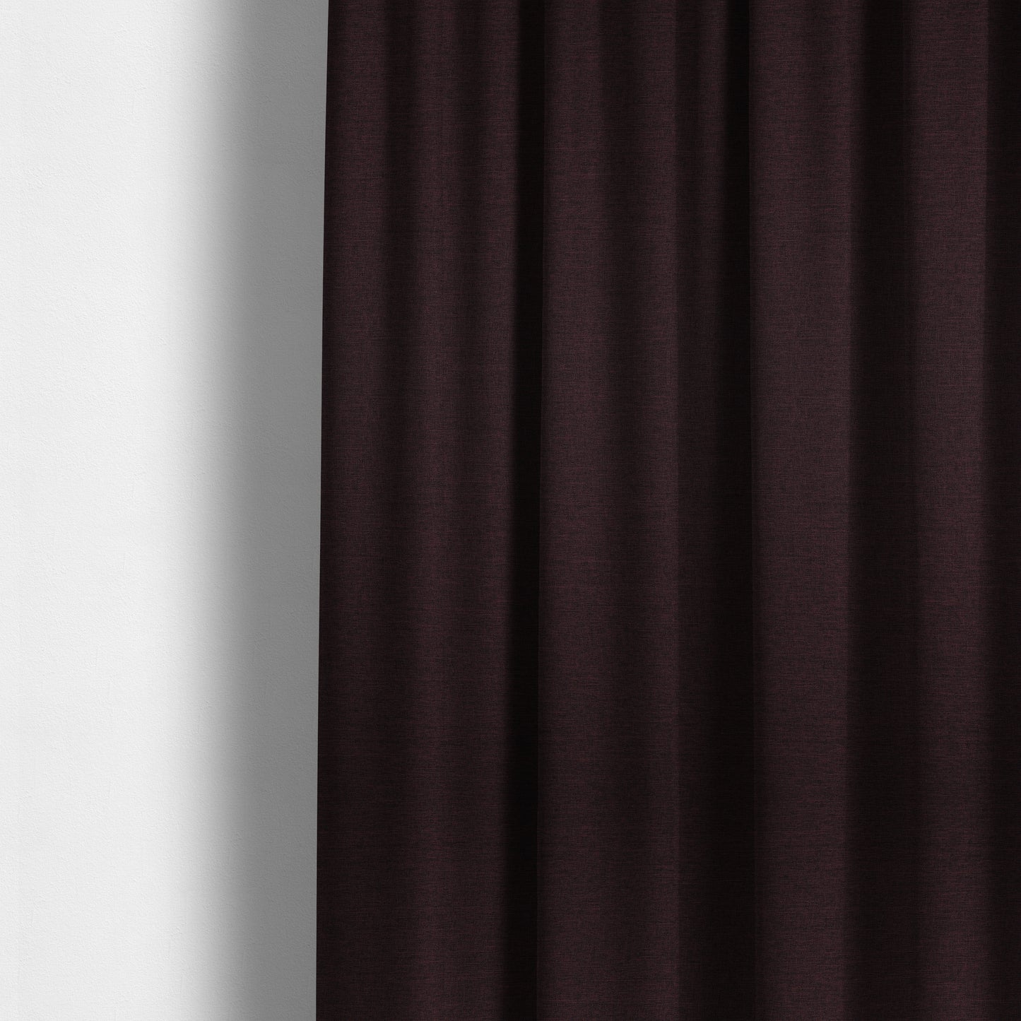 Lauren Hardwearing Linen Effect Chenille Upholstery Furnishing Fabric Wine Colour - Made To Measure Curtains