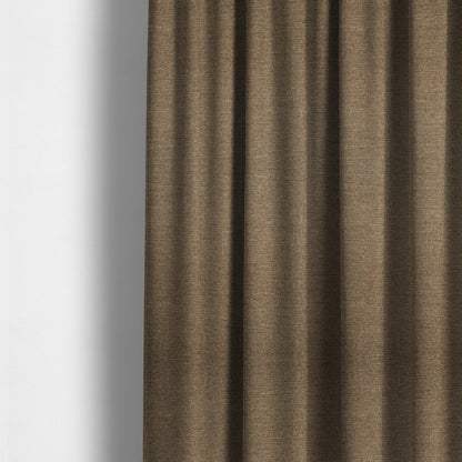 Lauren Hardwearing Linen Effect Chenille Upholstery Furnishing Fabric Taupe Colour - Made To Measure Curtains