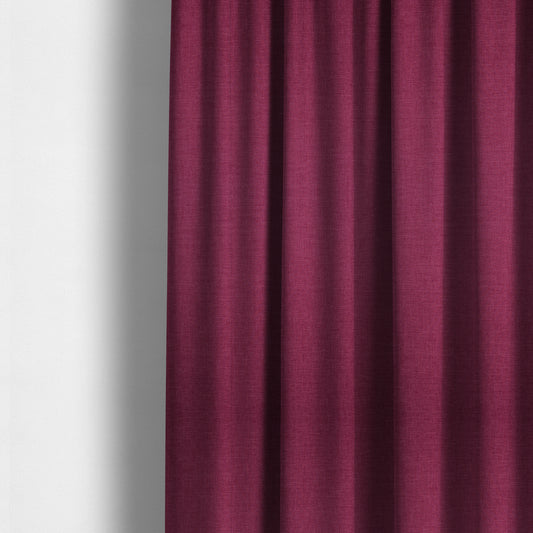 Lauren Hardwearing Linen Effect Chenille Upholstery Furnishing Fabric Pink Colour - Made To Measure Curtains