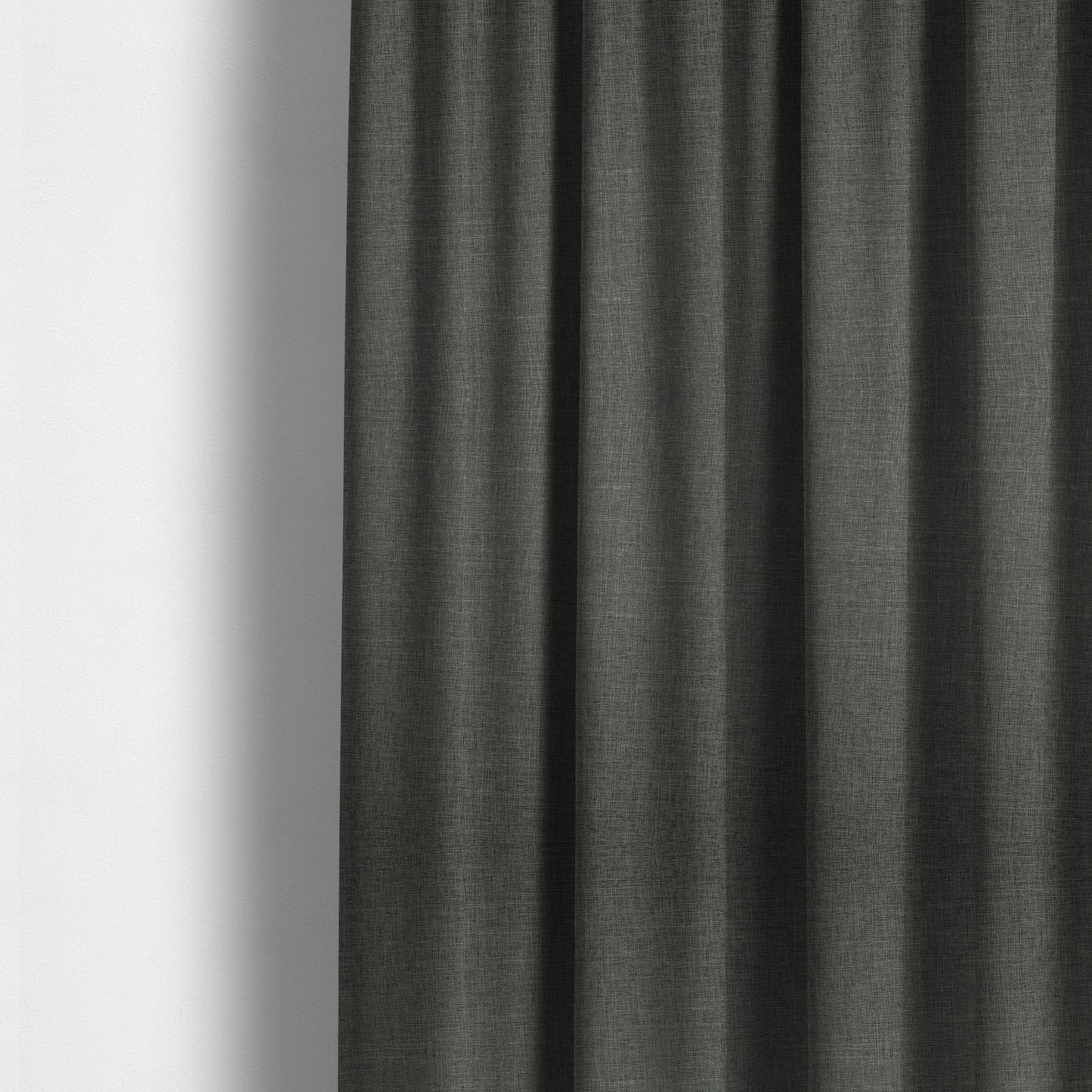 Lauren Hardwearing Linen Effect Chenille Upholstery Furnishing Fabric Silver Grey Colour - Made To Measure Curtains