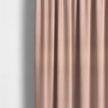 Lotus Pastel Tones Plain Chenille Furnishing Fabric In Pink Colour - Made To Measure Curtains