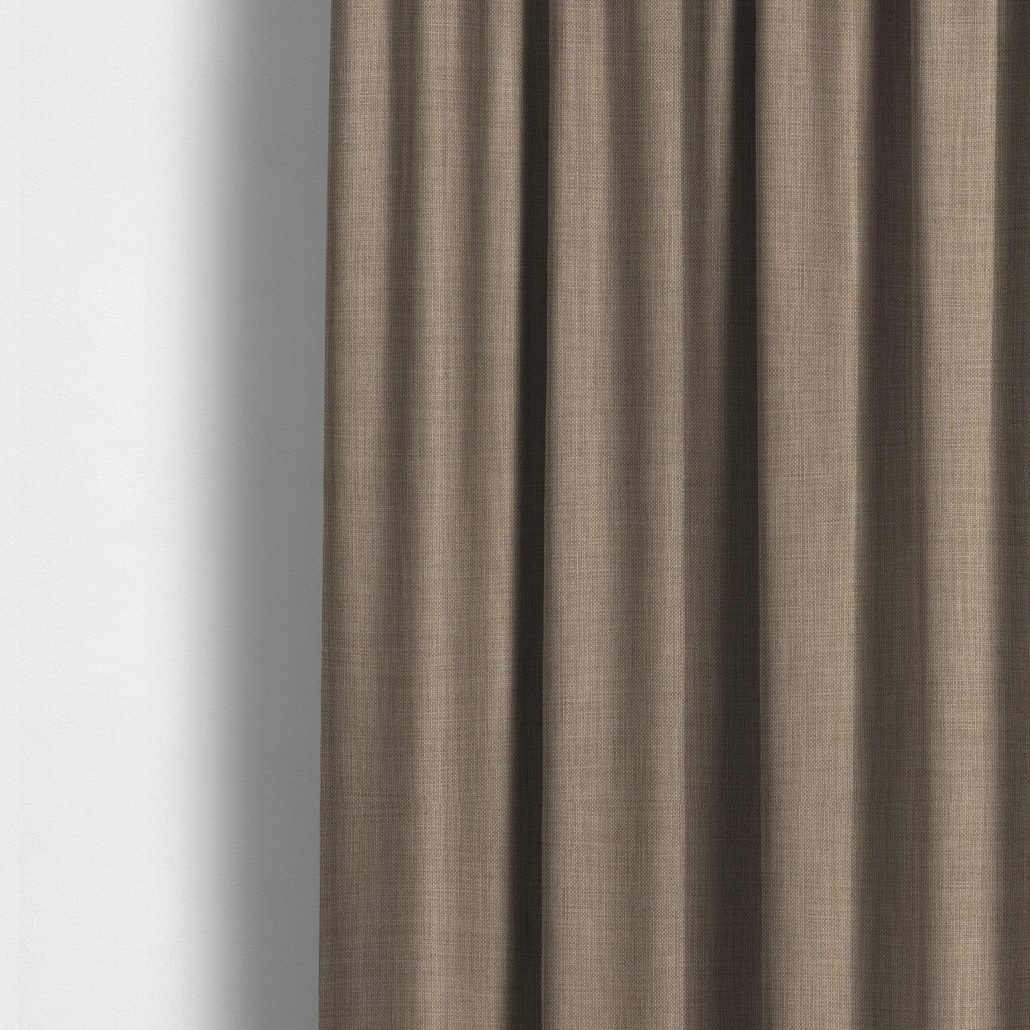 Ludlow Linen Effect Designer Chenille Upholstery Fabric In Cream Beige Colour - Made To Measure Curtains