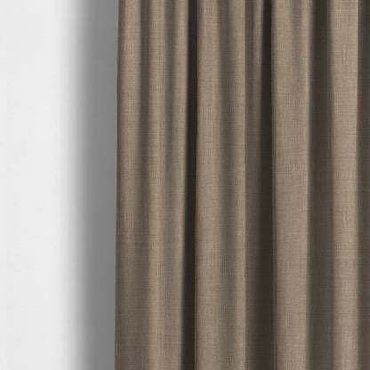 Ludlow Linen Effect Designer Chenille Upholstery Fabric In Cream Beige Colour - Made To Measure Curtains