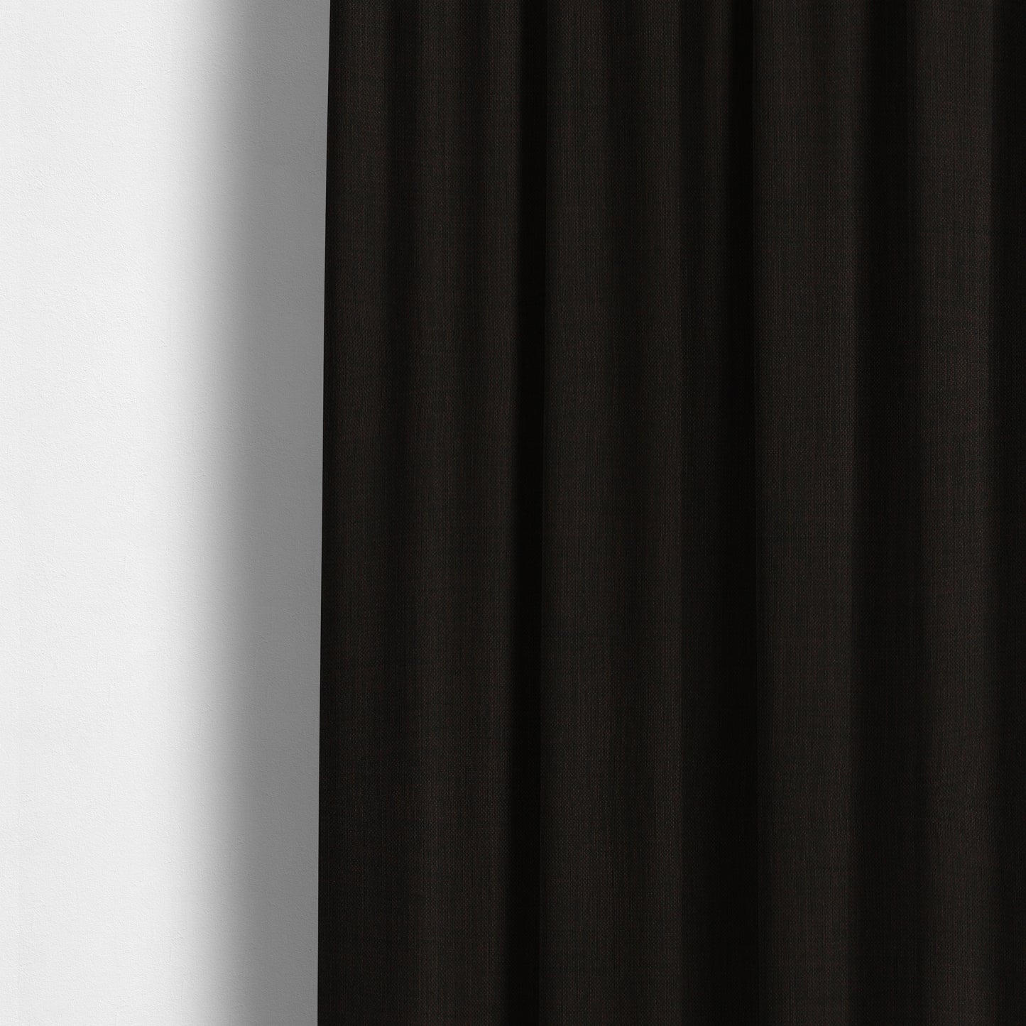 Ludlow Linen Effect Designer Chenille Upholstery Fabric In Brown Colour - Made To Measure Curtains