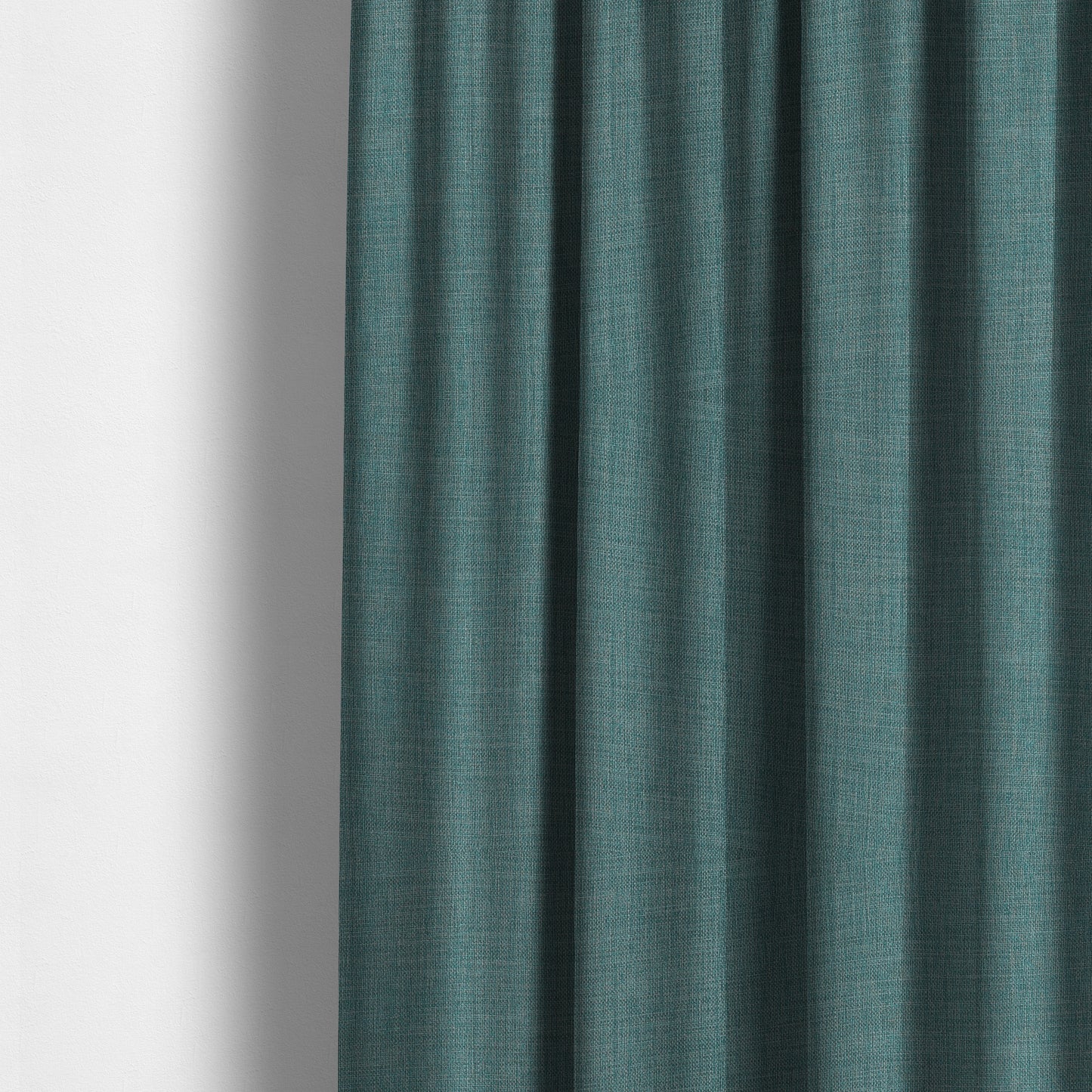 Ludlow Linen Effect Designer Chenille Upholstery Fabric In Duck Egg Blue Colour - Made To Measure Curtains