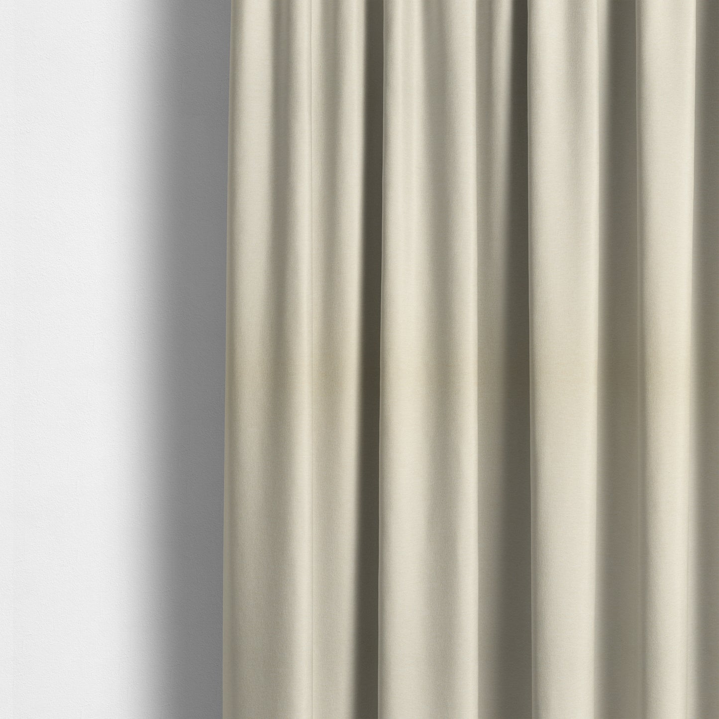 Luna Soft Textured Pastel Range Of Chenille Upholstery Fabric In Beige Colour - Made To Measure Curtains