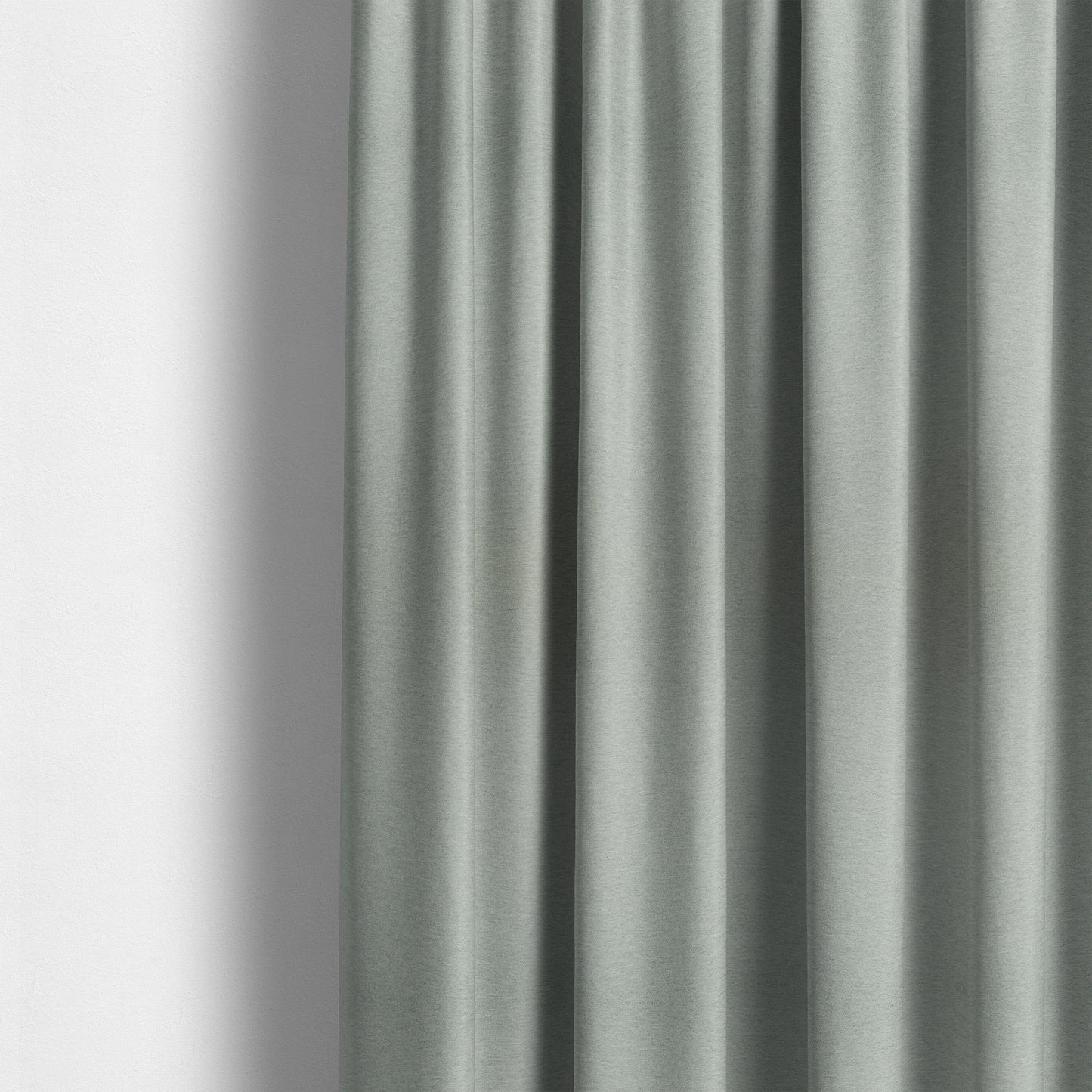 Luna Soft Textured Pastel Range Of Chenille Upholstery Fabric In Silver Colour - Made To Measure Curtains