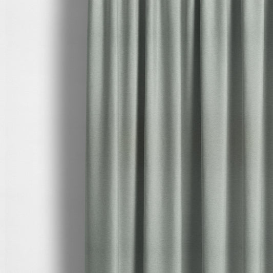 Luna Soft Textured Pastel Range Of Chenille Upholstery Fabric In Silver Colour - Made To Measure Curtains