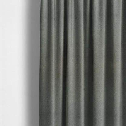 Luna Soft Textured Pastel Range Of Chenille Upholstery Fabric In Grey Colour - Made To Measure Curtains