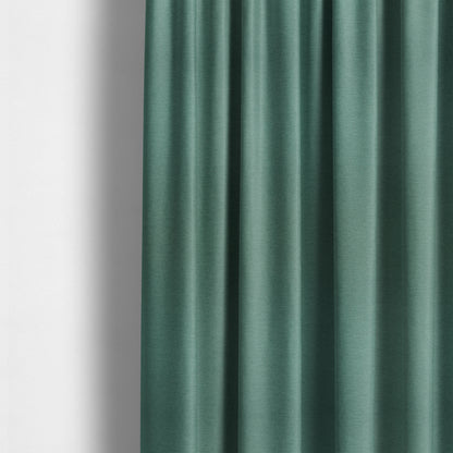 Luna Soft Textured Pastel Range Of Chenille Upholstery Fabric In Blue Teal Colour - Made To Measure Curtains