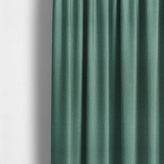 Luna Soft Textured Pastel Range Of Chenille Upholstery Fabric In Blue Teal Colour - Made To Measure Curtains