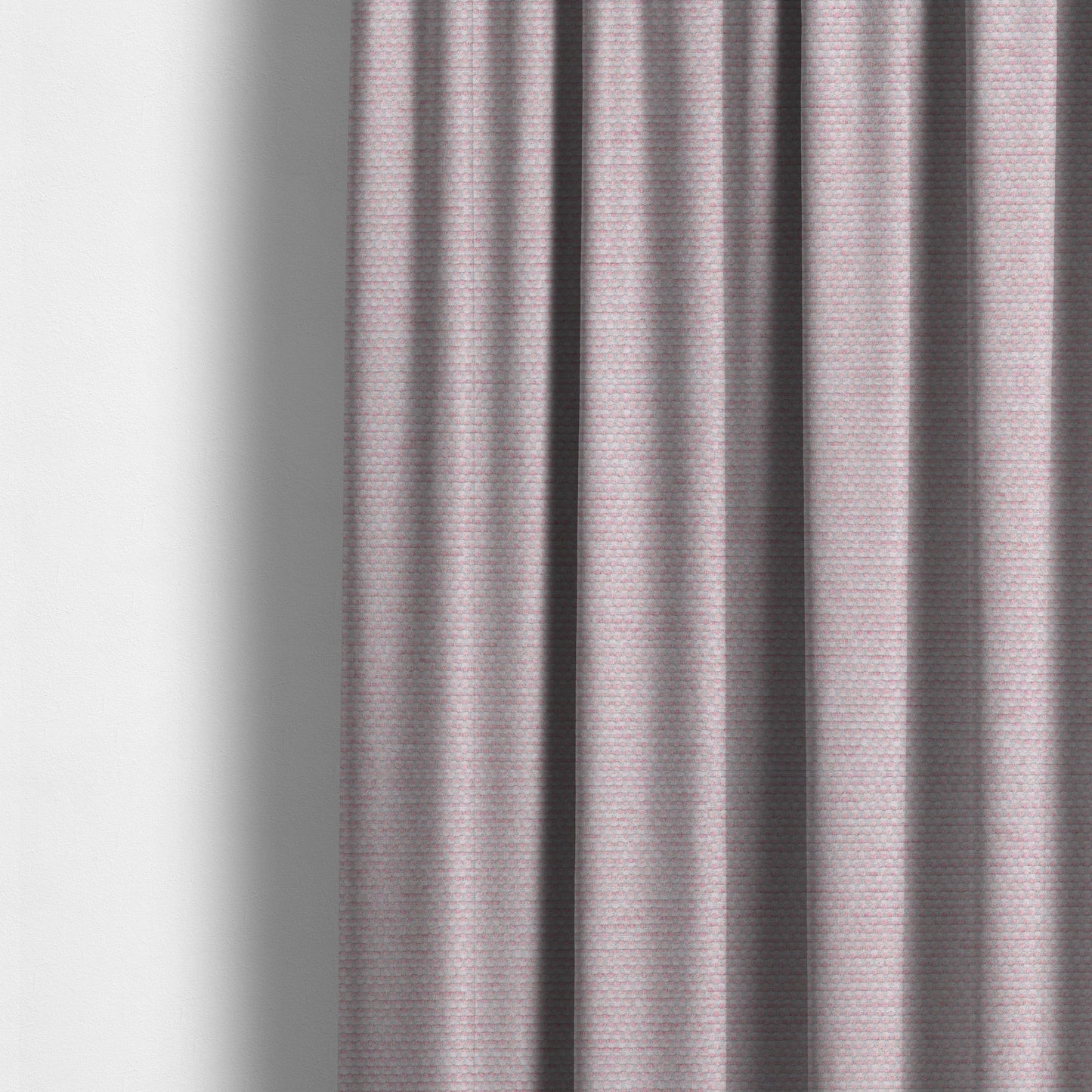 Lyon Soft Like Cotton Woven Hopsack Type Chenille Upholstery Fabric Pink Colour - Made To Measure Curtains