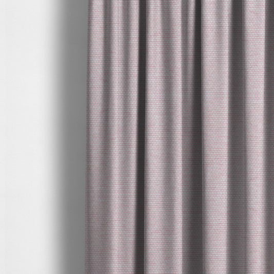 Lyon Soft Like Cotton Woven Hopsack Type Chenille Upholstery Fabric Pink Colour - Made To Measure Curtains