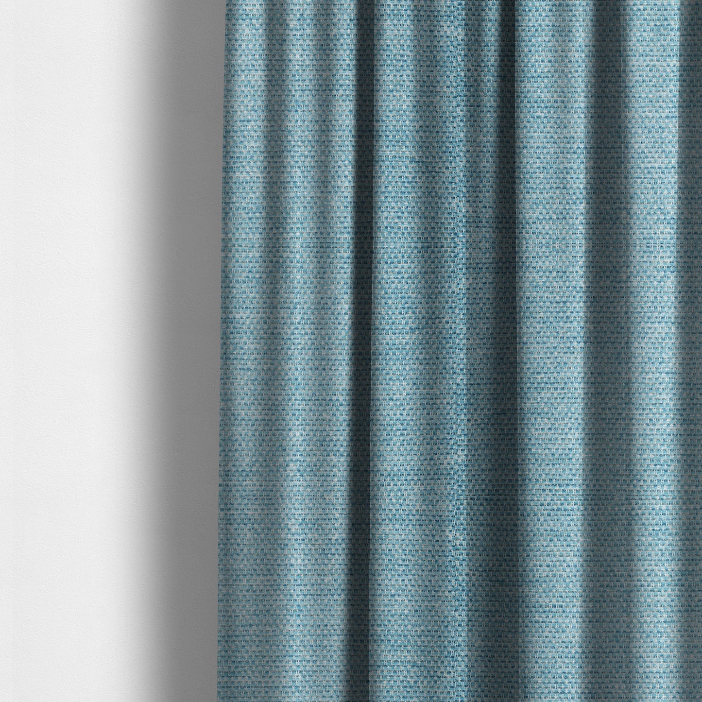 Lyon Soft Like Cotton Woven Hopsack Type Chenille Upholstery Fabric Blue Colour - Made To Measure Curtains