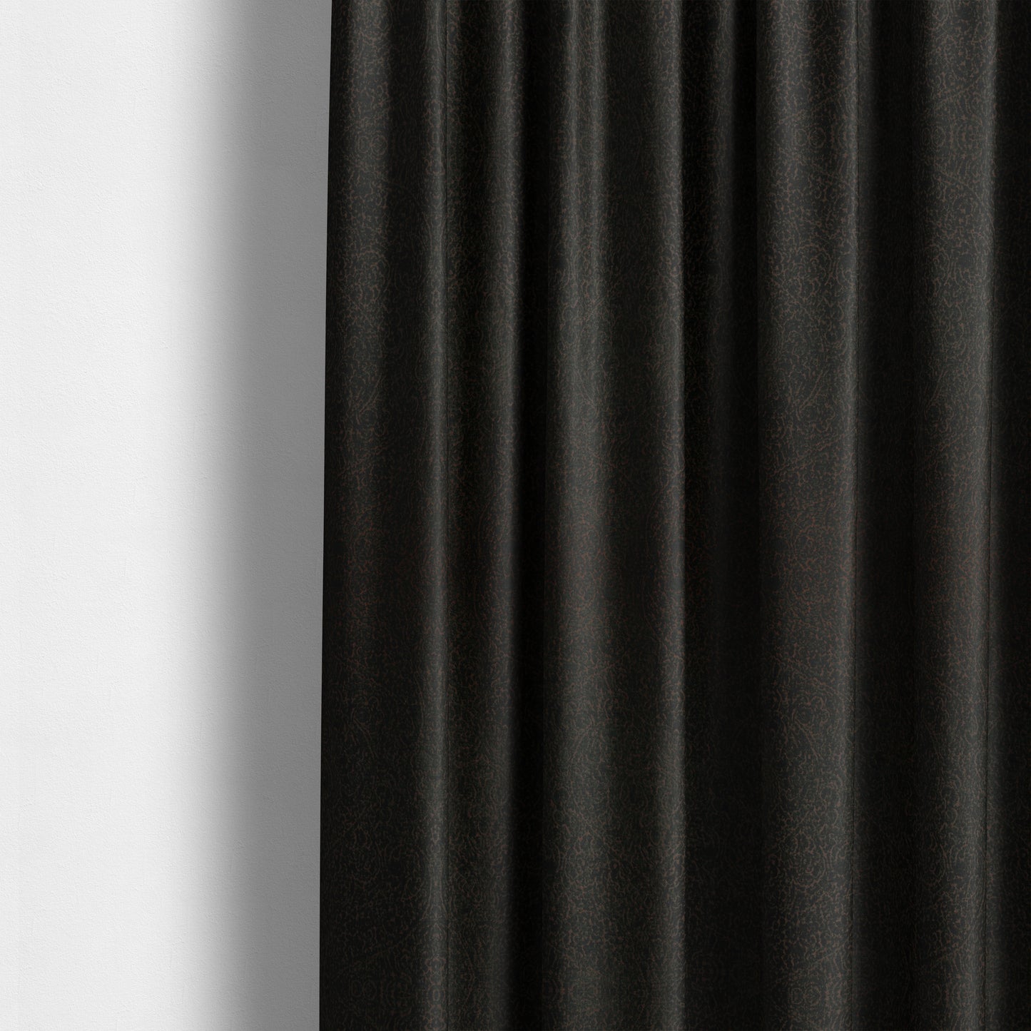 Momentum Damask Pattern Quality Soft Chenille Upholstery Fabric In Black Colour MSS-37 - Made To Measure Curtains